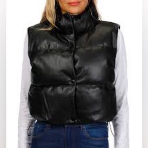 Simply Southern Women's Black Puffer Vest, Size XS/S